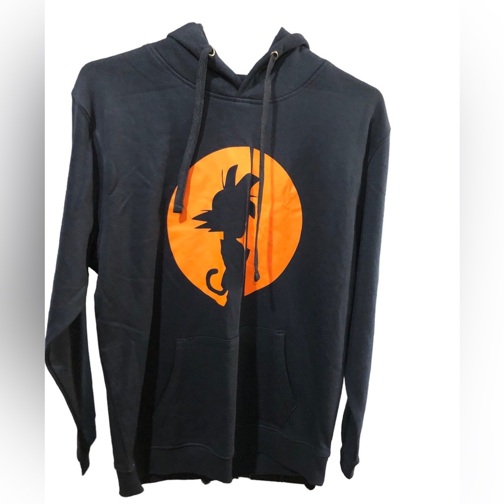 Dragon Ball Z - Son Goku Pullover Hoodie Medium Navy